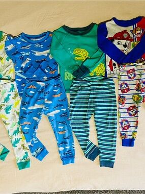 Carter's 2T Boys Two-Piece Pajama Bundle - 4 sets